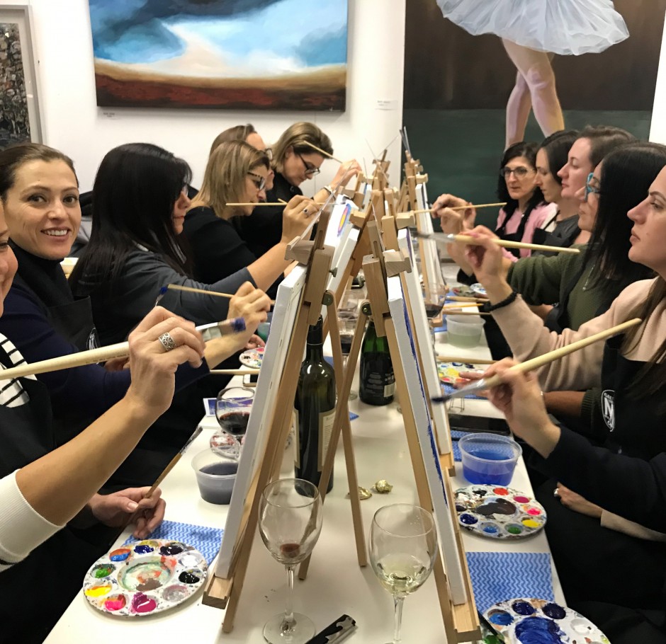 Adult Art Parties, Team Building Events and Private Parties – Any Occasion.