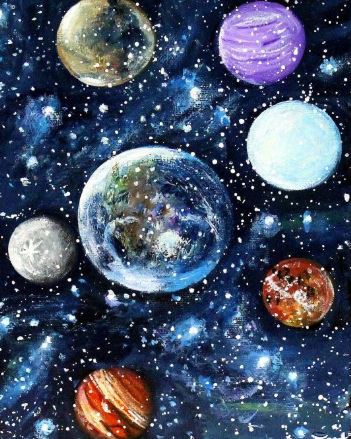 School Holiday Workshop – Paint the Planets – Oct 8 – Afternoon Session 12.00pm-3.00pm